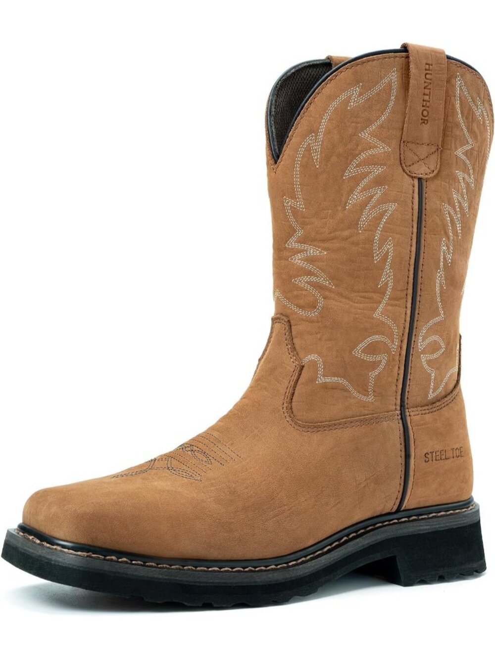 Men’s Steel Toe Cowboy Boots Western Work Boots for Construction Farming